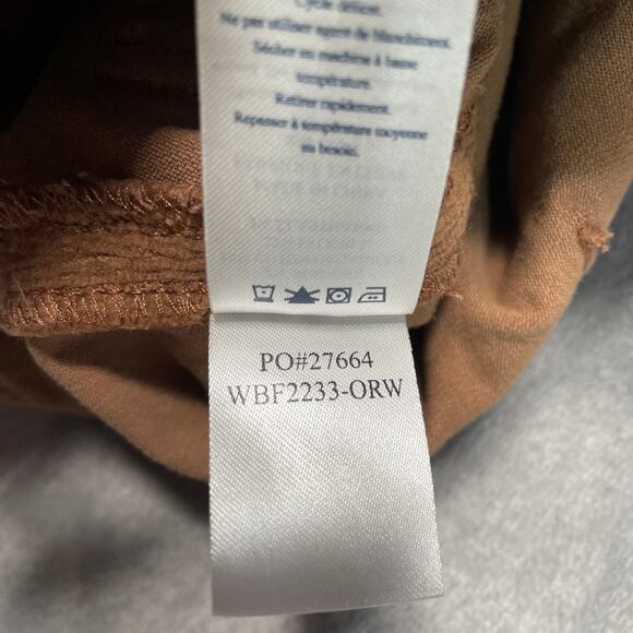 Faherty Pants Womens 27 Brown Stretch Cord Patch Pocket Corduroy Classic - Picture 5 of 9